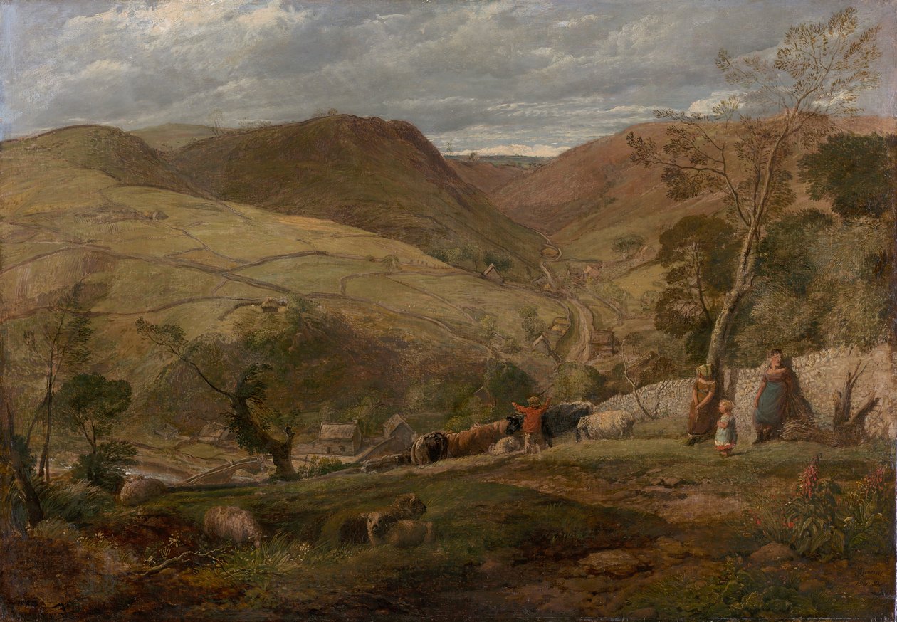 Hanson Toot, utsikt i Dovedale av John Linnell