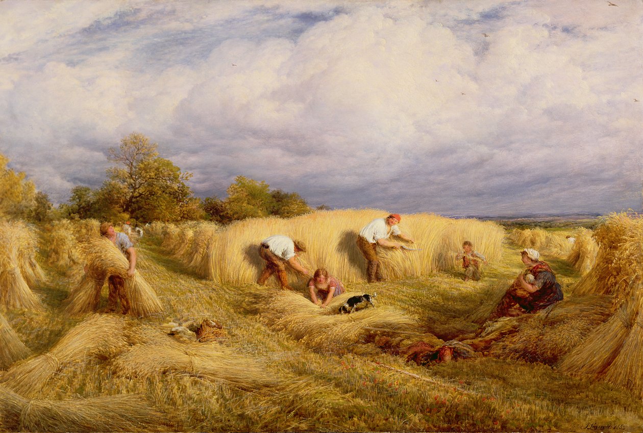 Høstmaskiner, 1855 av John Linnell