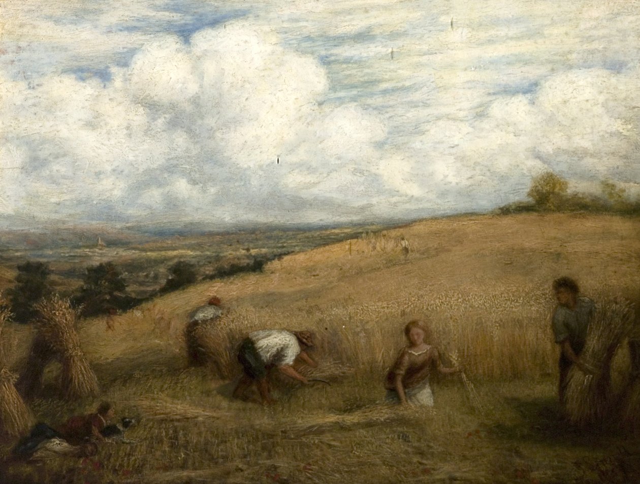 Innhøsting, 1857 av John Linnell