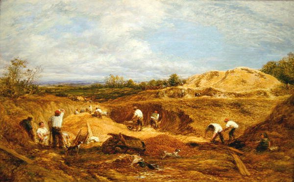 Kensington Gravel Pits (olje på lerret) av John Linnell