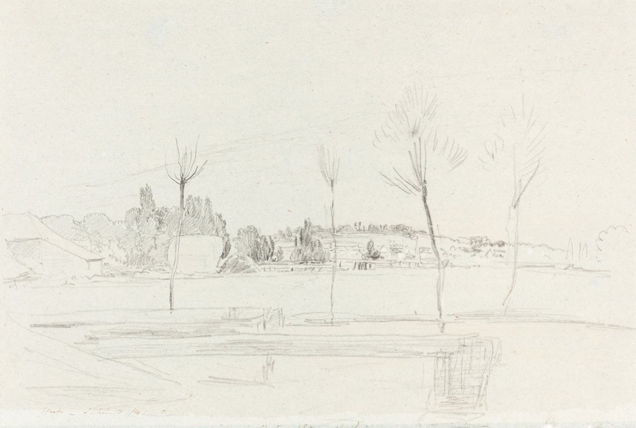 Landskap i Hertfordshire av John Linnell