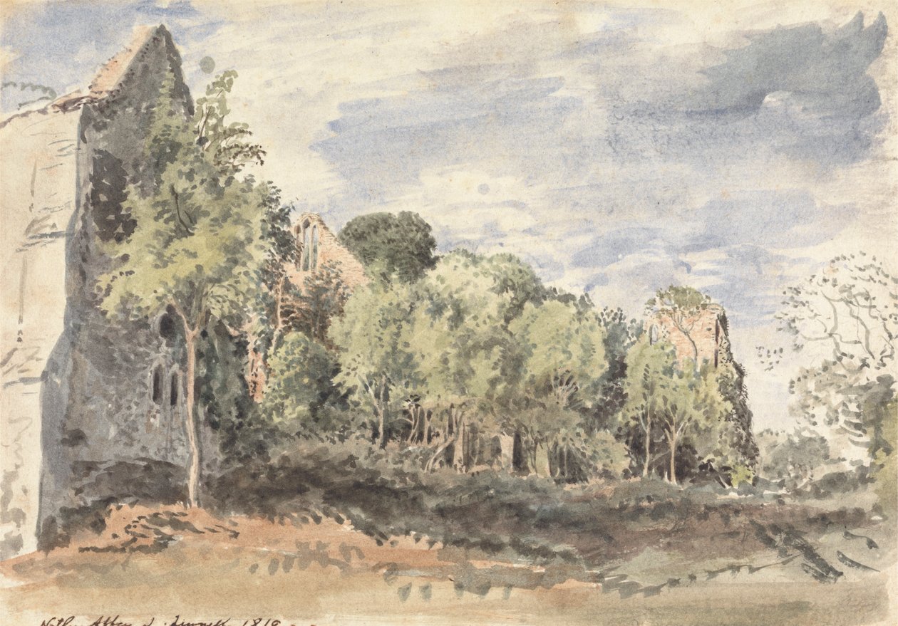 Netley Abbey av John Linnell