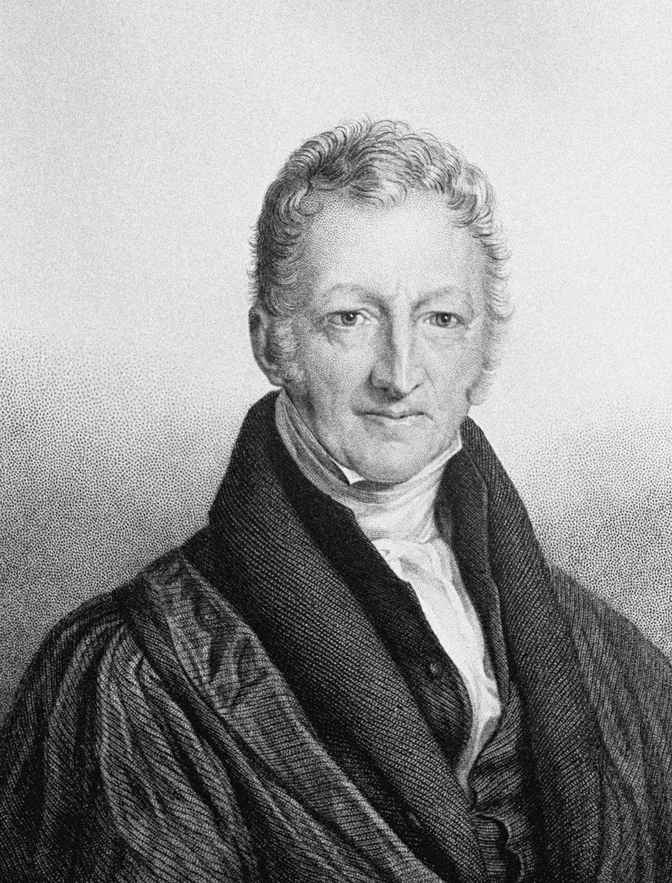 Portrett av Thomas Robert Malthus 1766-1834 av John Linnell