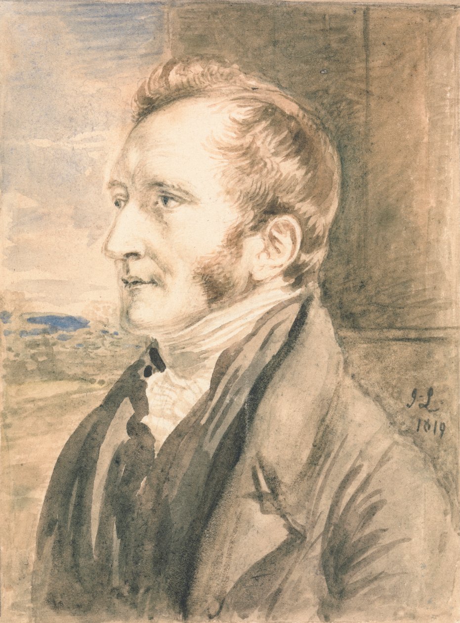 Portrett av en mann av John Linnell
