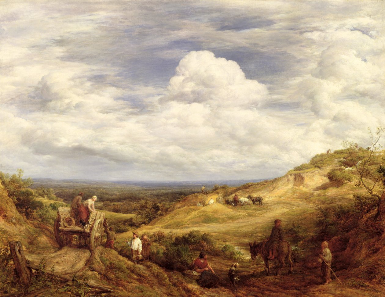 Sand Pits, Hampstead Heath, 1849 av John Linnell