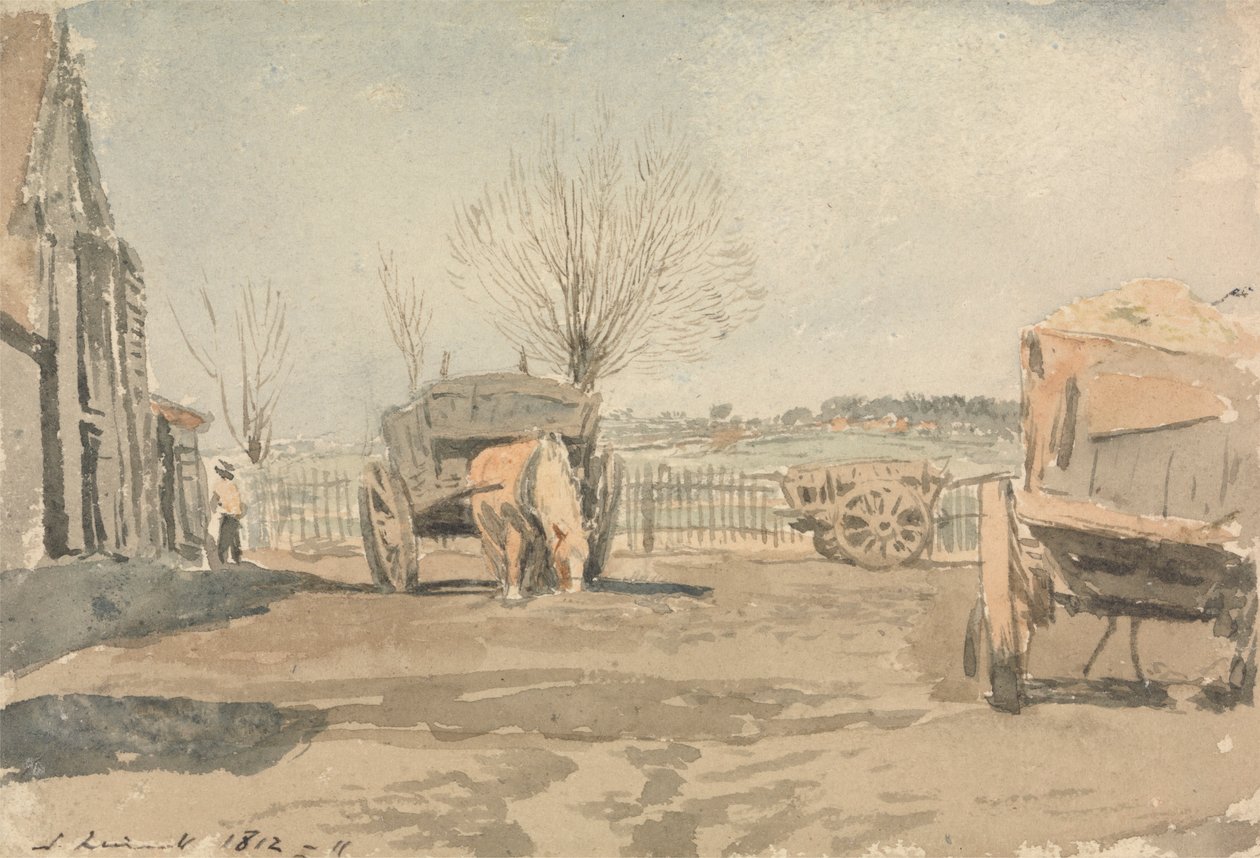 Gårdsgården av John Linnell