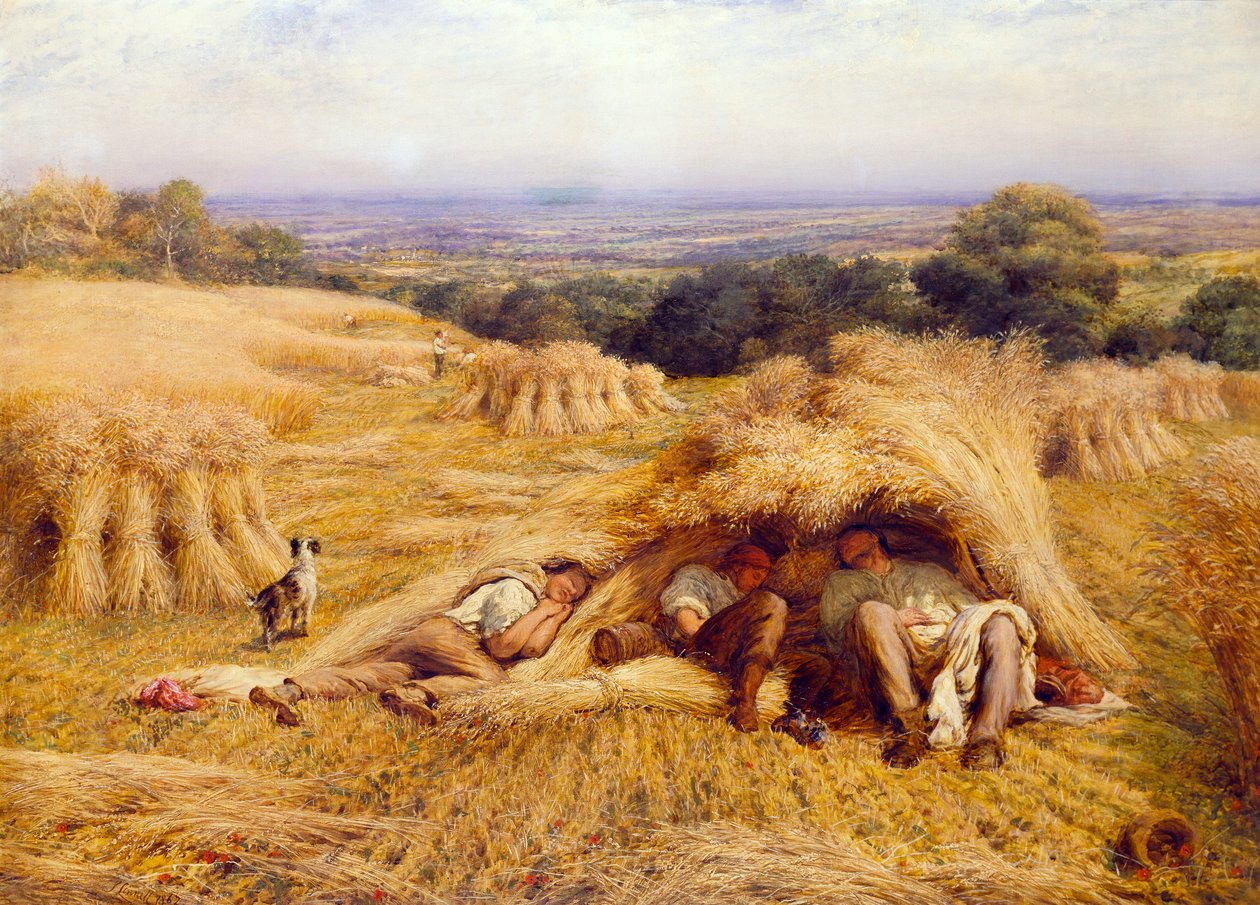 Middagshvilen, 1862 av John Linnell