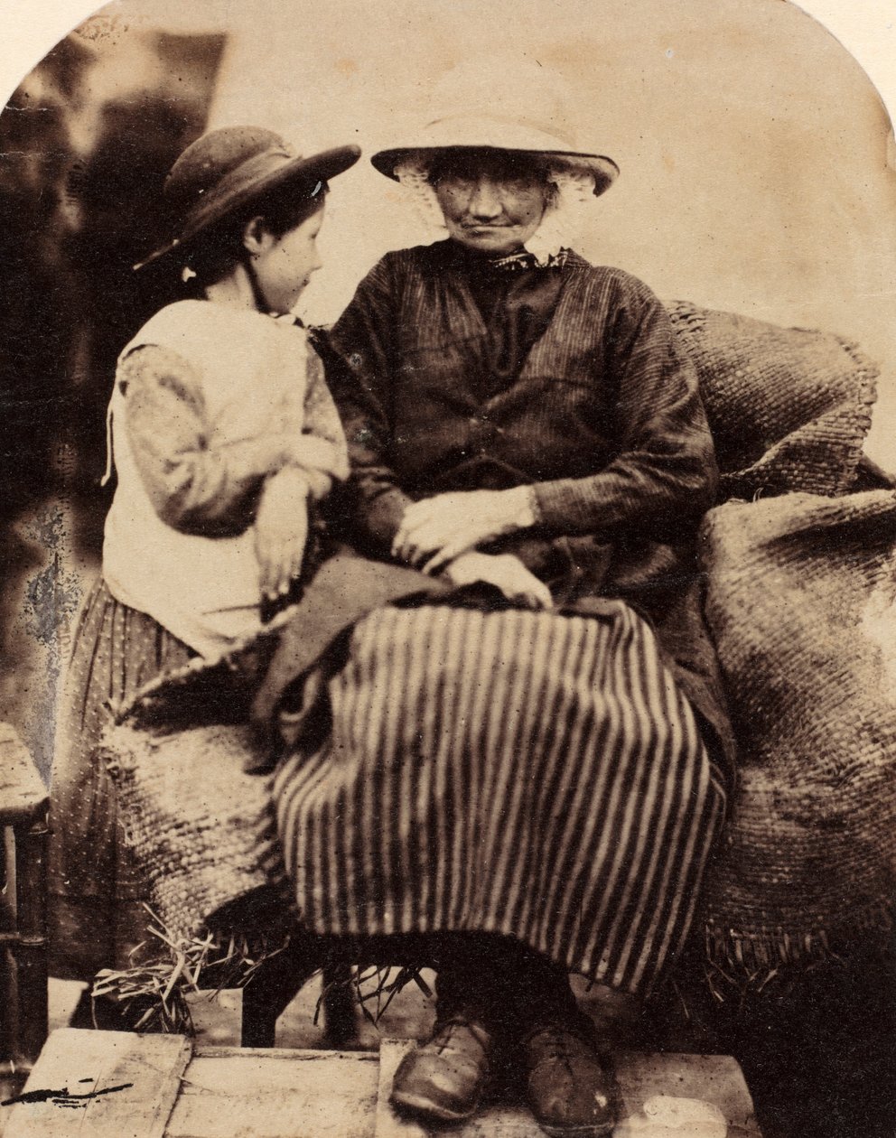 Tjenere i Rhagatt, Corwen, Nord-Wales, ca. 1860. av John Lloyd