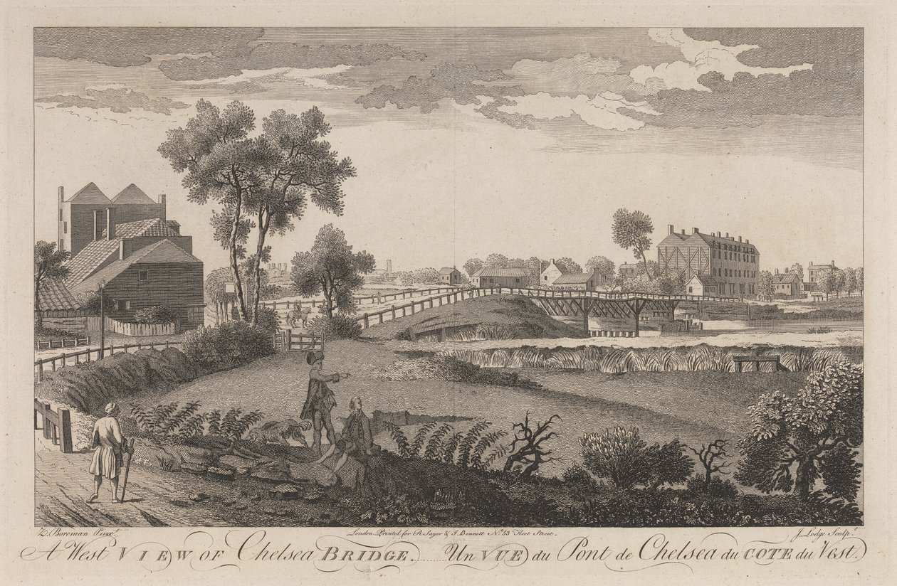 En vestlig utsikt over Chelsea Bridge av John Lodge