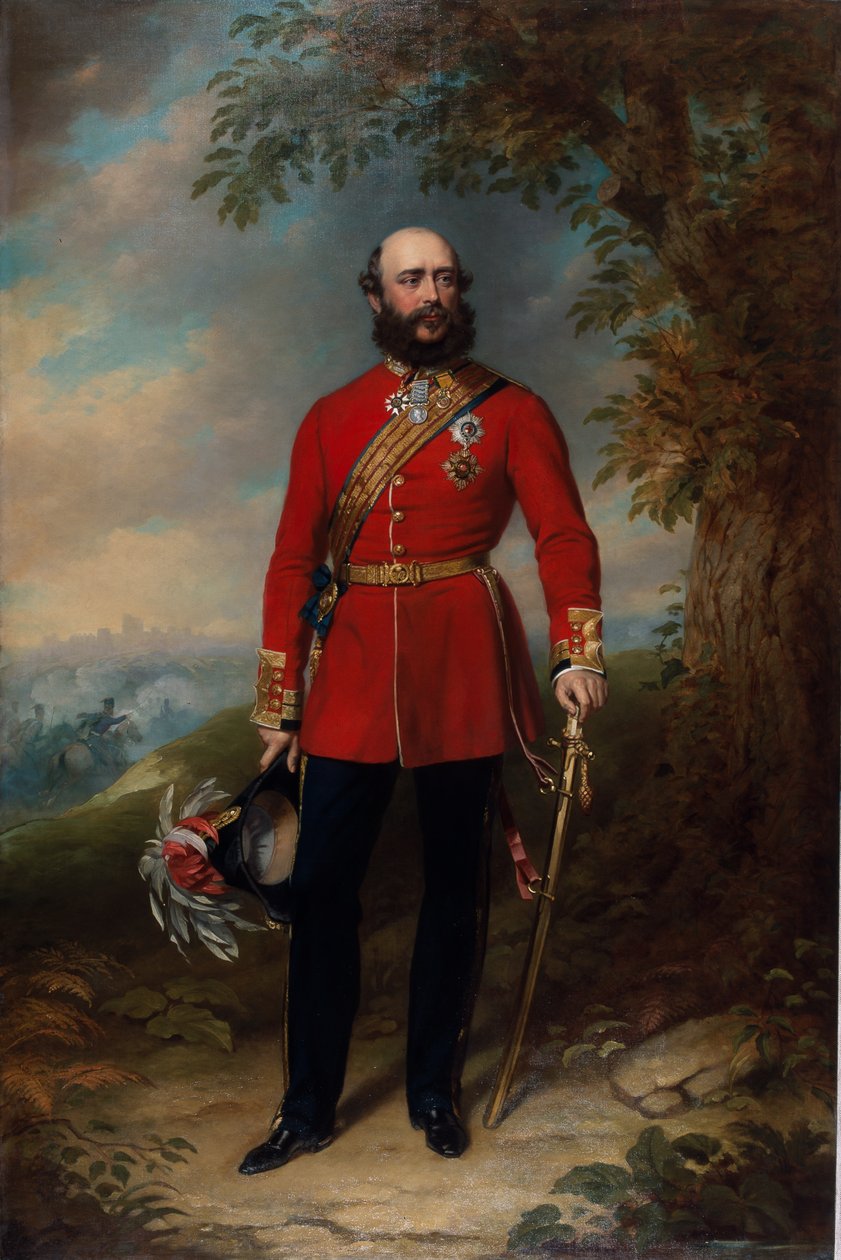 Feltmarskalk HRH George William Frederick Charles, 2. hertug av Cambridge, 1862 ca. av John Lucas