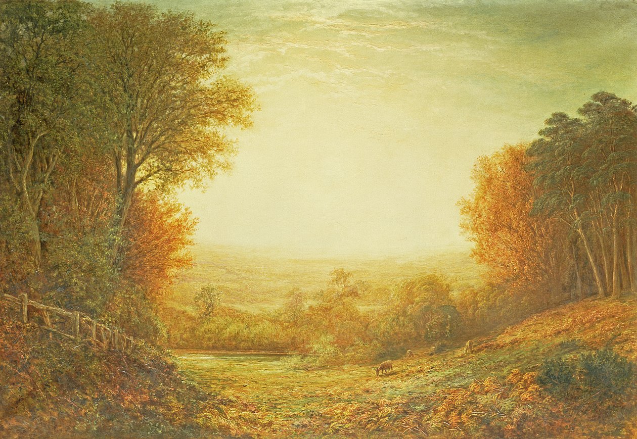 På Hampstead Heath i 1862 eller When the Sun in Splendor Fades, 1862 av John MacWhirter