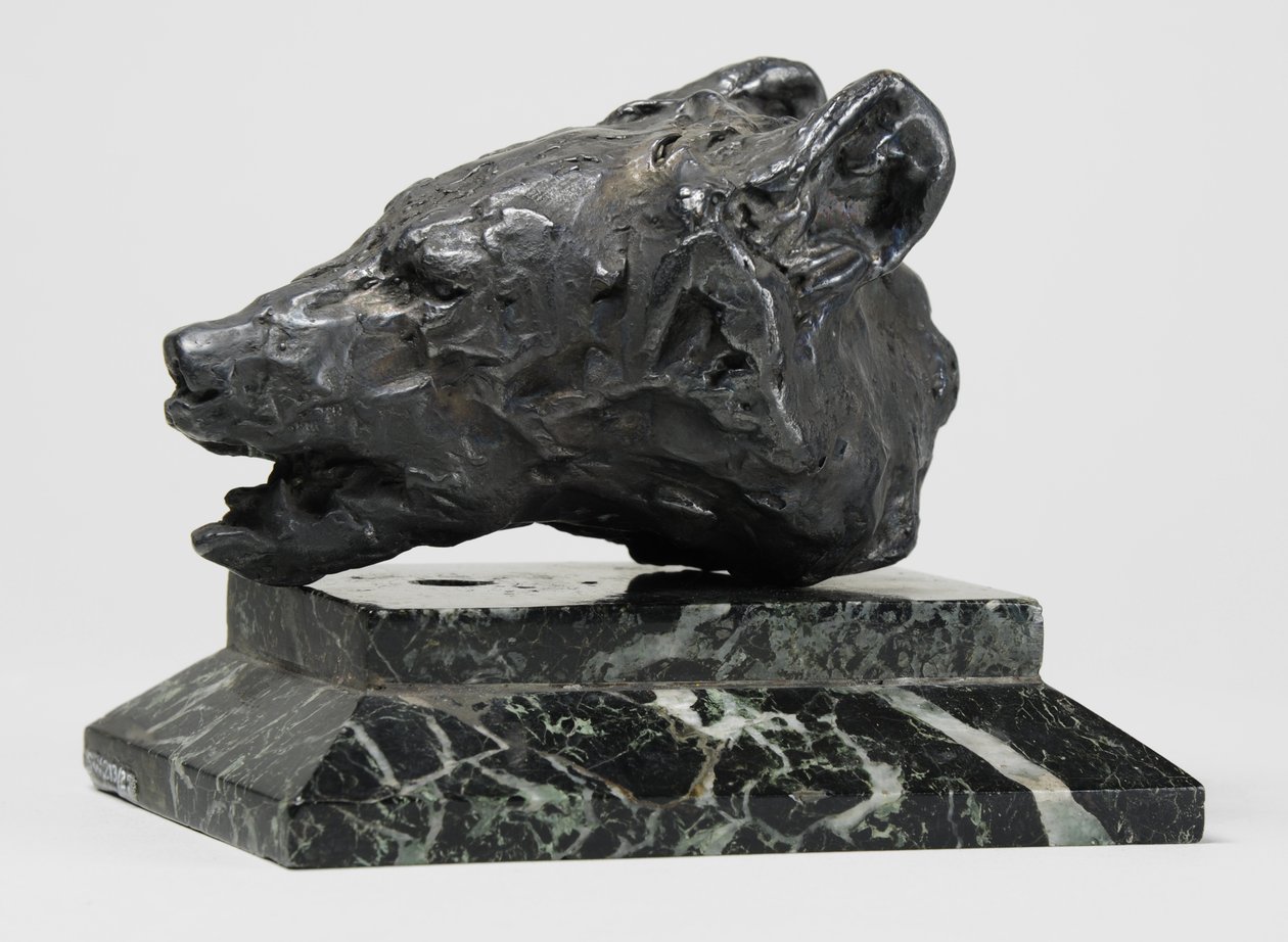 Bjørnehode, ca. 1900 (bronse) av John Macallan Swan