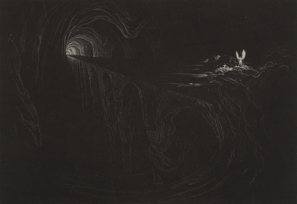 Bridge of Chaos, ca. 1827 (mezzotint) av John Martin