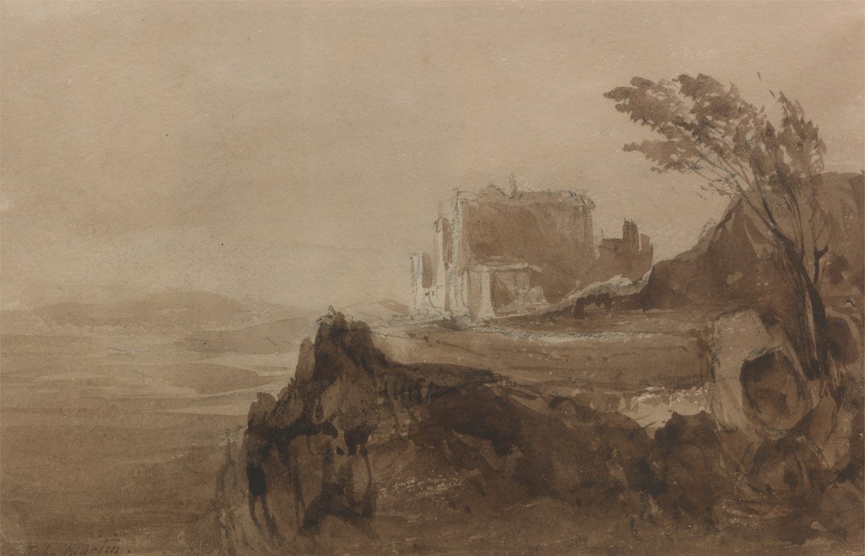 Bygning på en høyde av John Martin