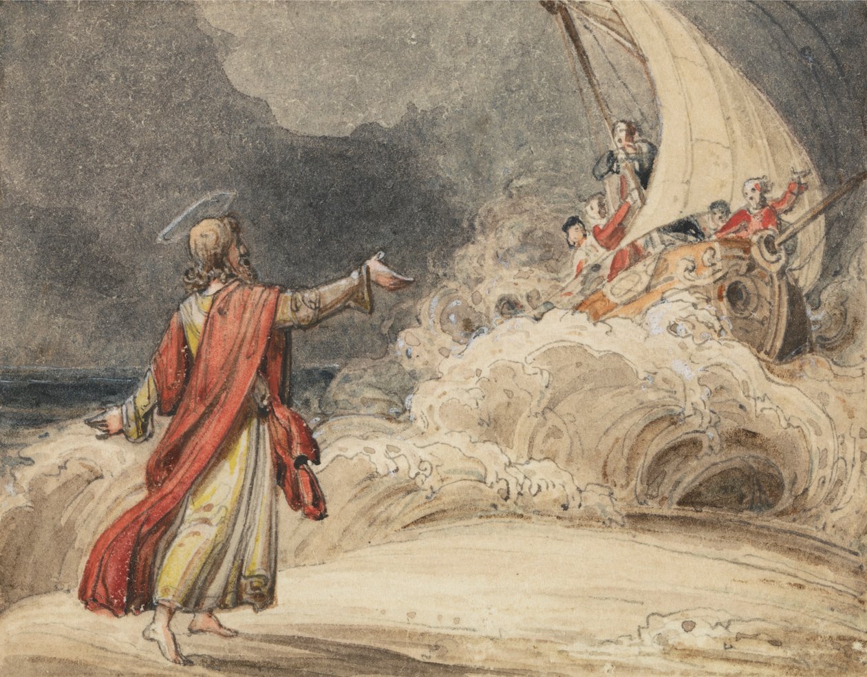 Kristus stiller stormen av John Martin