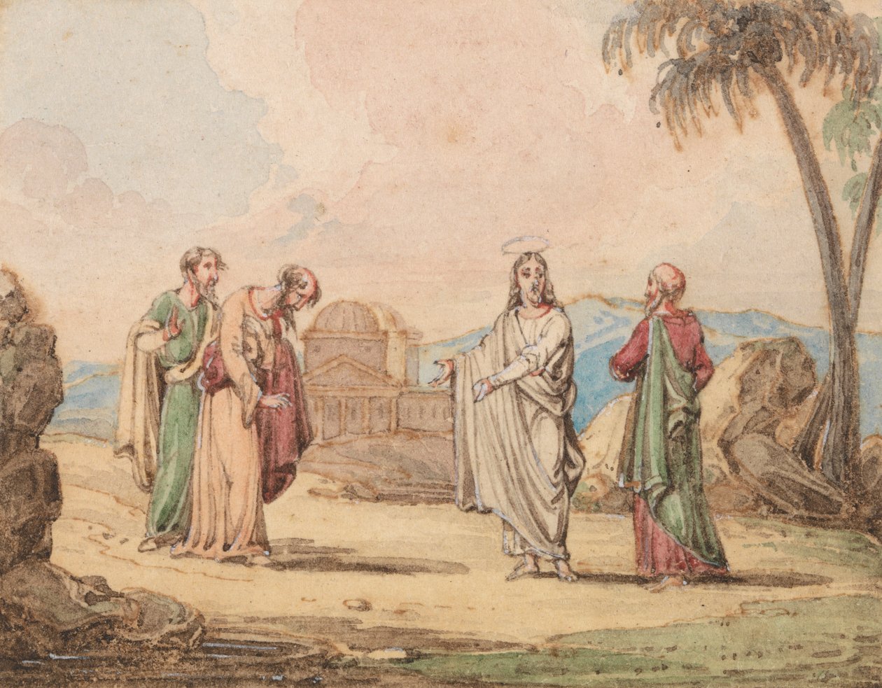 Kristus med tre skikkelser av John Martin