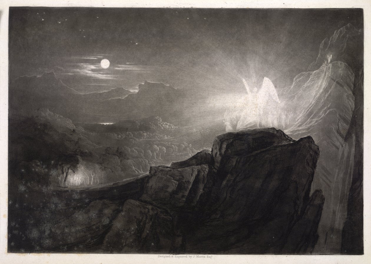 Illustrasjon fra Paradise Lost av John Martin