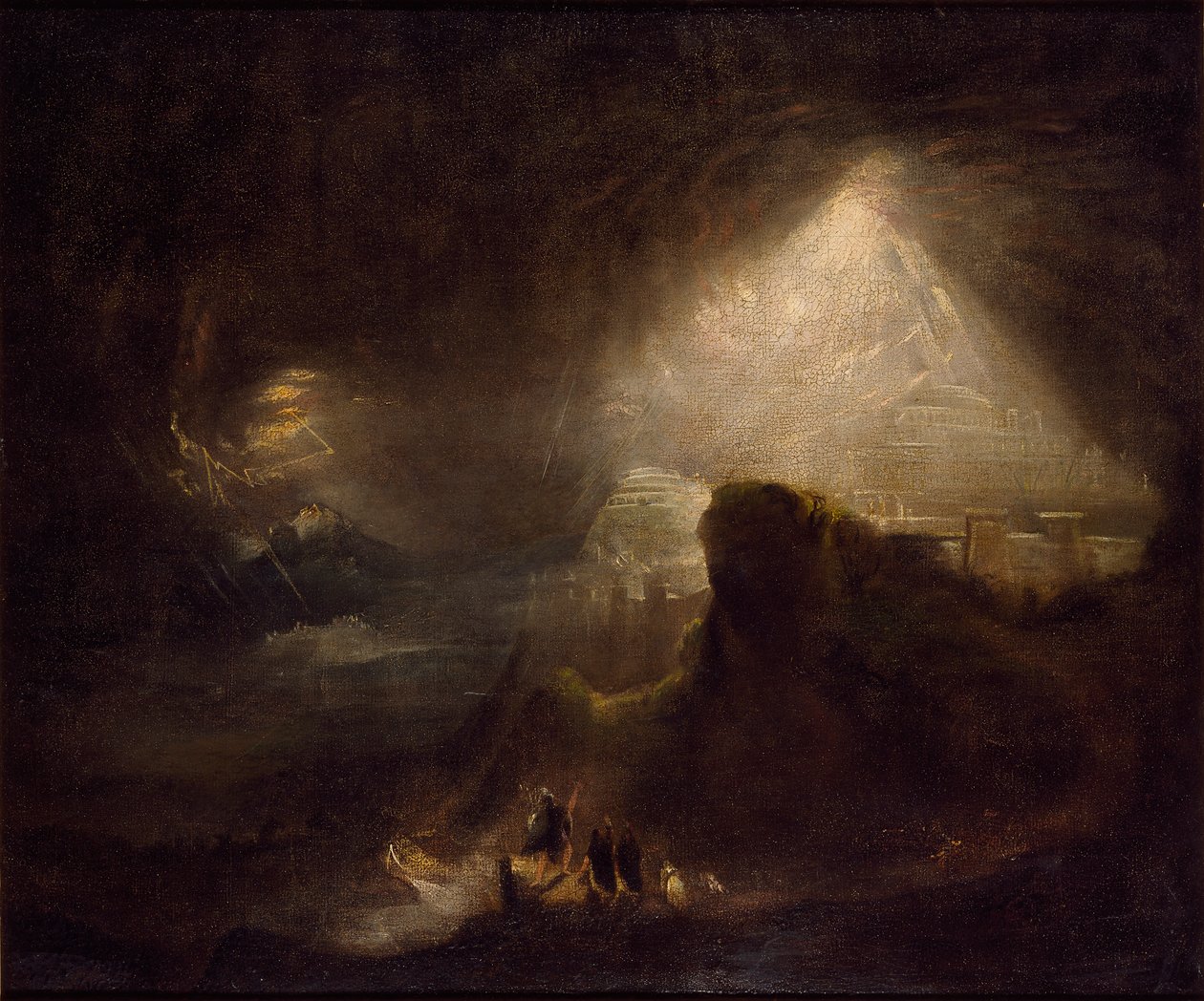 Josva befalte solen å stå stille, c1822 av John Martin