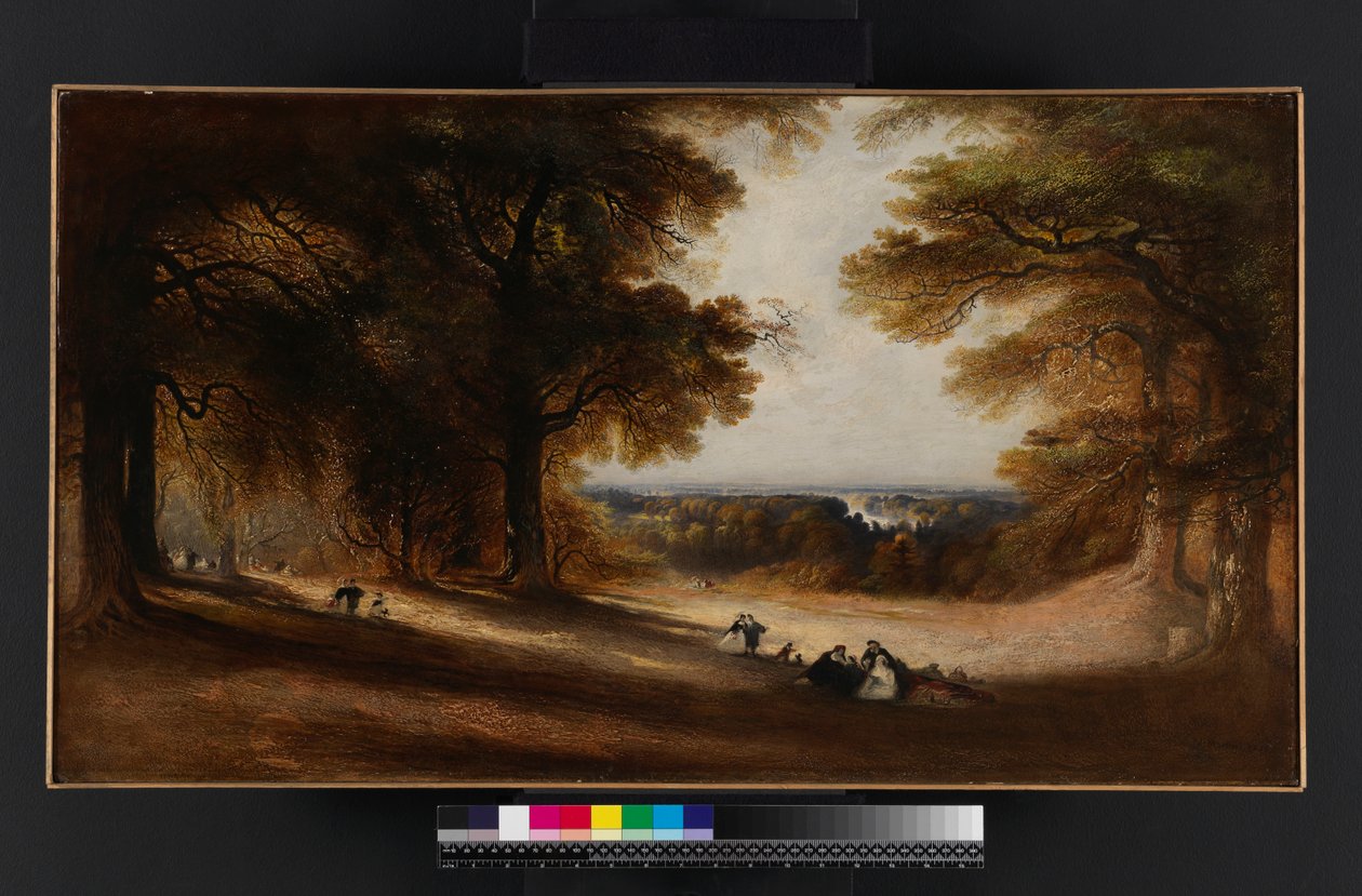 Landskap: Utsikt i Richmond Park, 1850 av John Martin