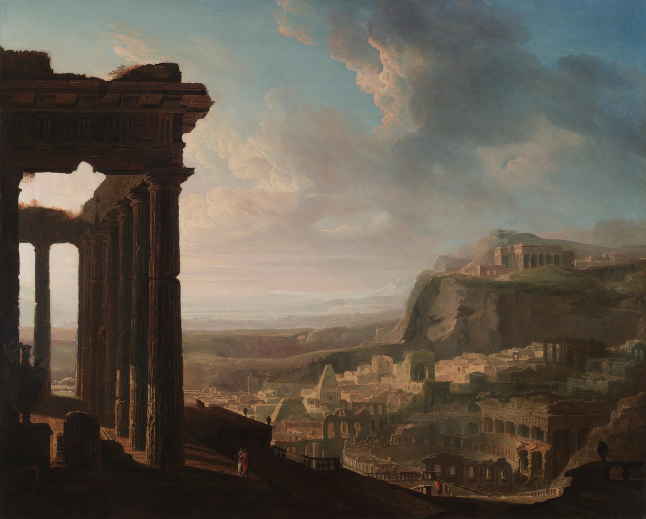 Ruinene av en gammel by av John Martin