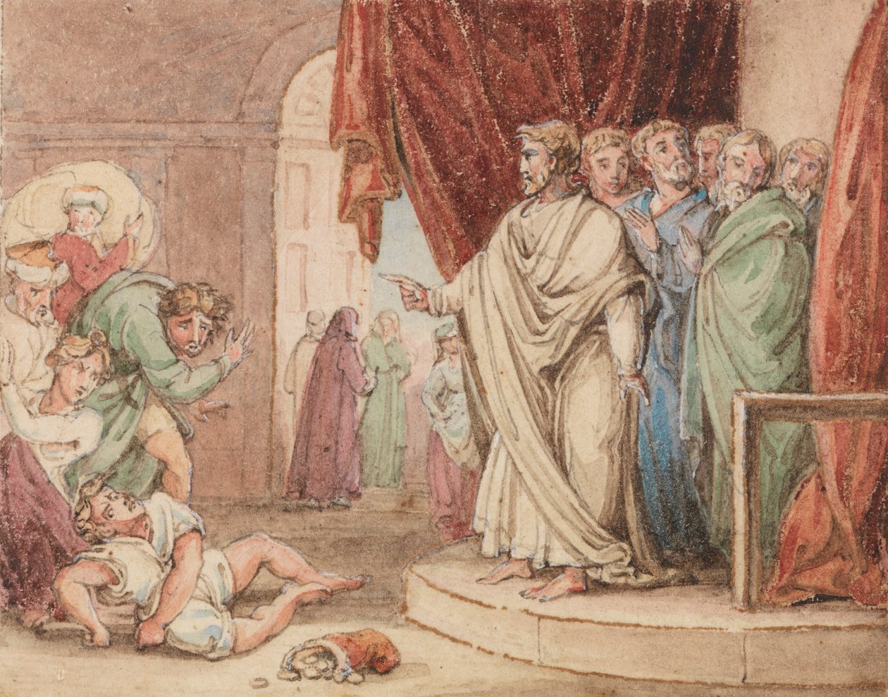 Ananias død av John Martin