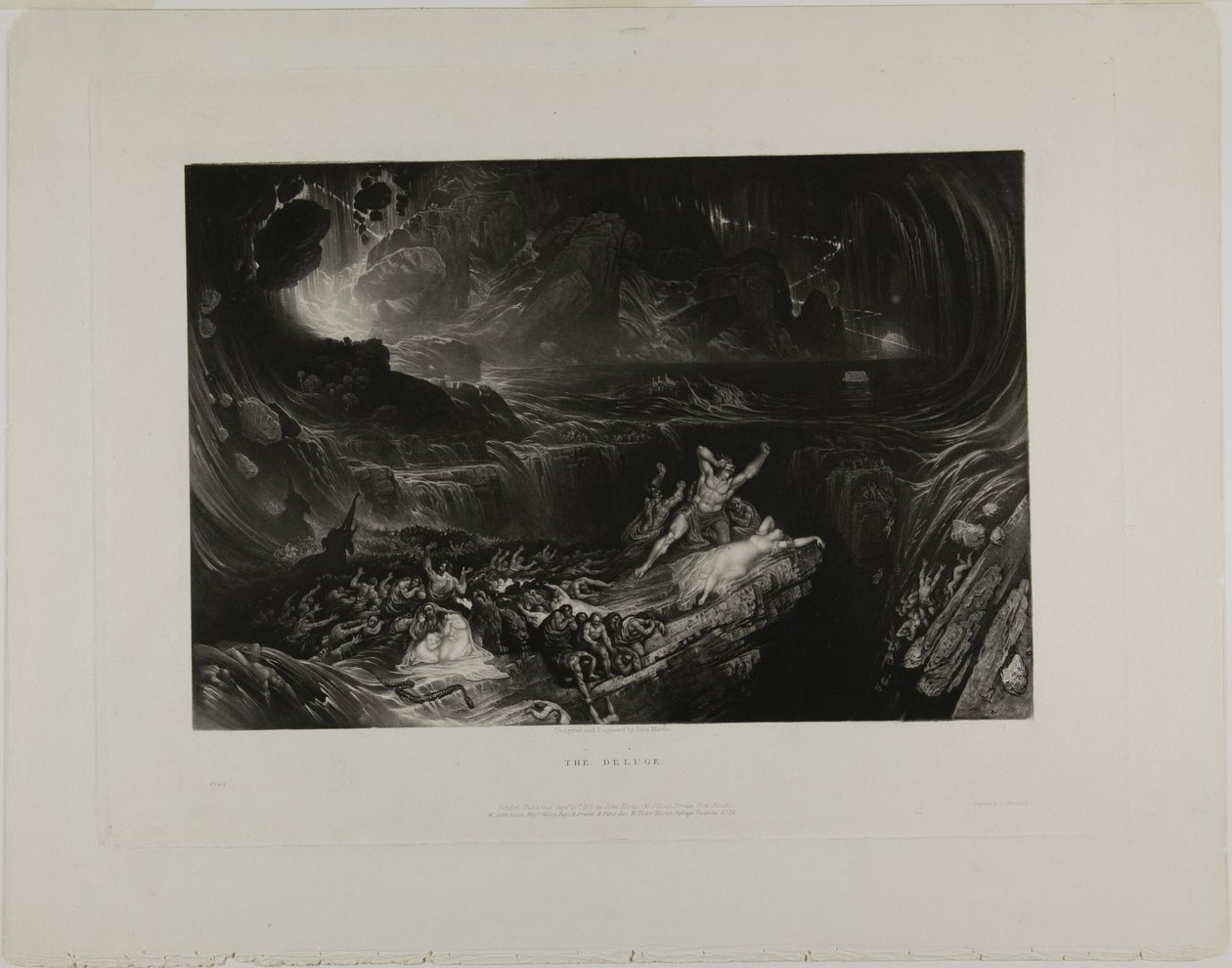 The Deluge, fra illustrasjoner av Bibelen av John Martin