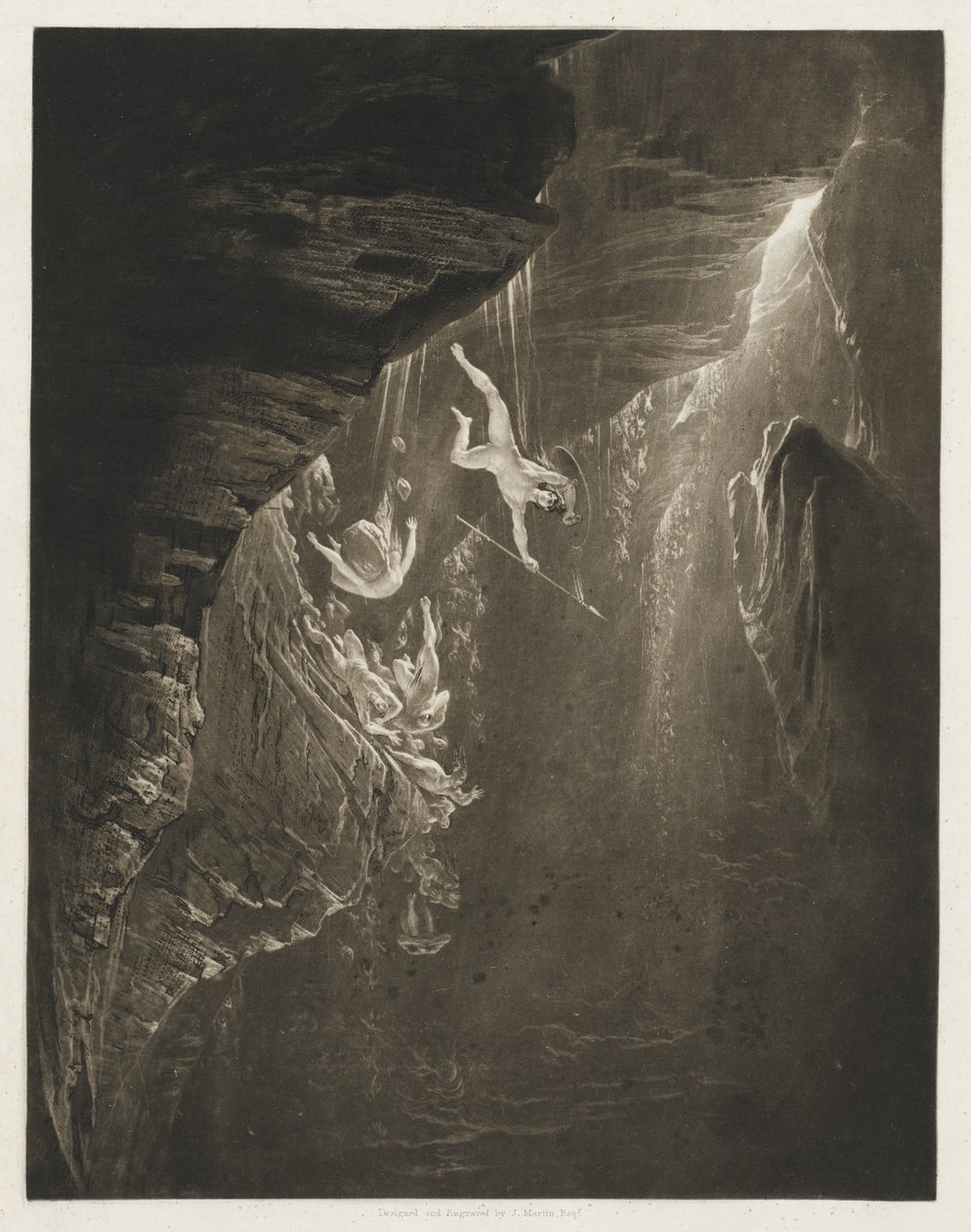 De opprørske englenes fall, Det tapte paradis, bok 1, linje 44 av John Martin