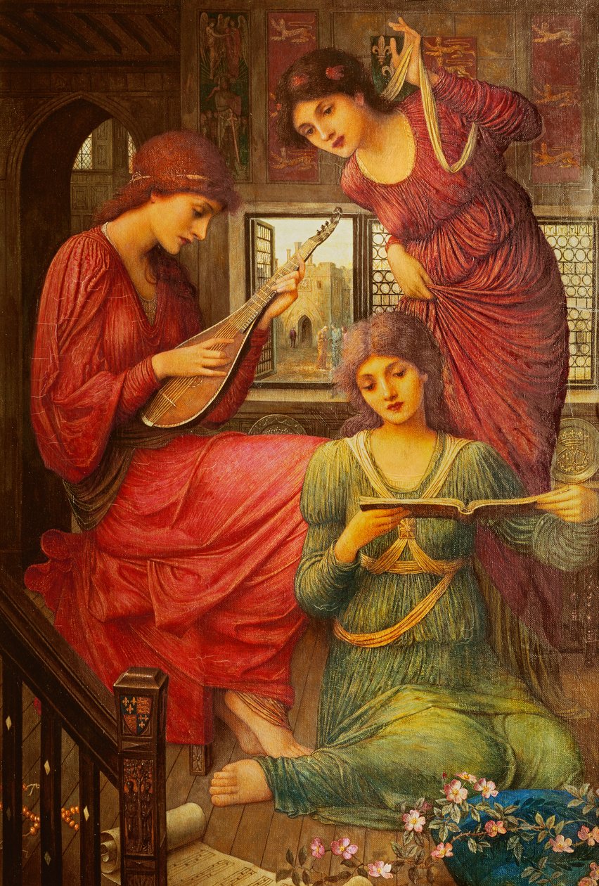 I de gyldne dager, av John Melhuish Strudwick
