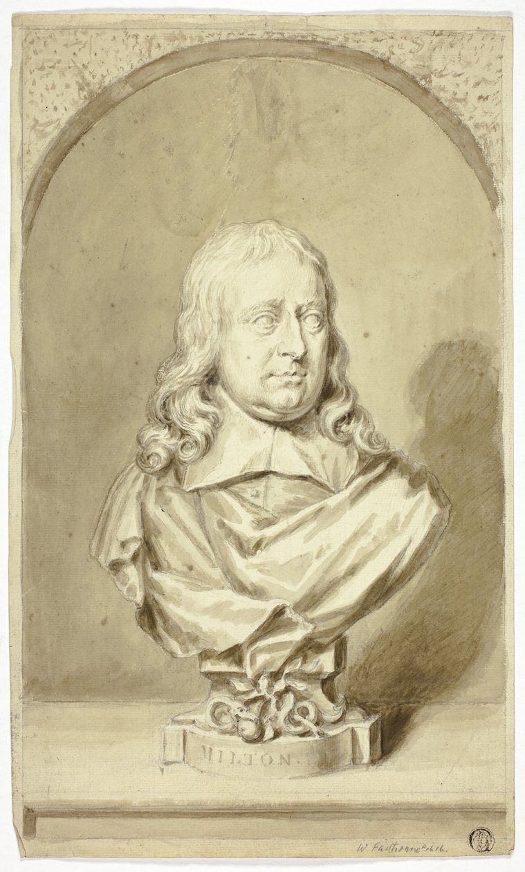 Byste av Milton av John Michael Rysbrack