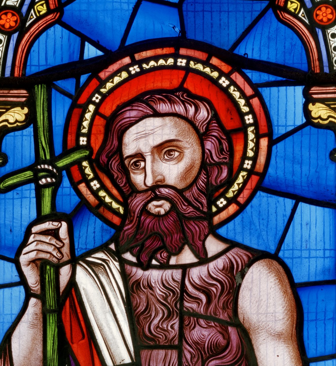 Johannes døperen, 1863 (farget glass) av John Millner Allen