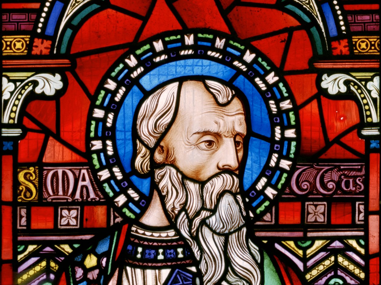 St Matthew, 1863 (farget glass) av John Millner Allen