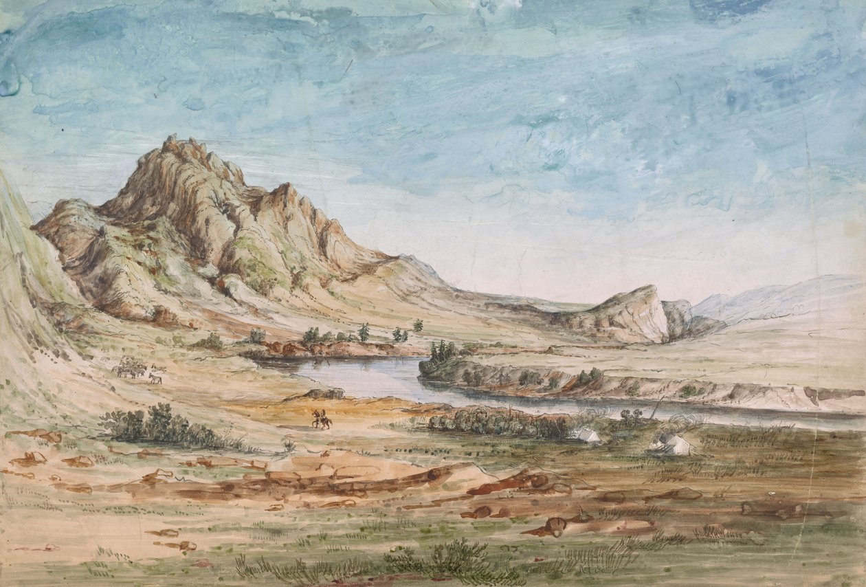 Bjørnetenner, Missouri-elven, Fjellenes port av John Mix Stanley