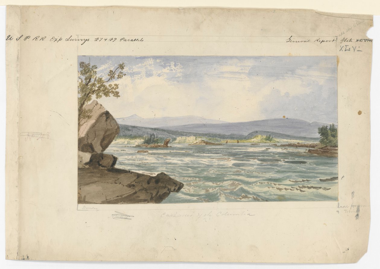 Cascades of the Columbia av John Mix Stanley