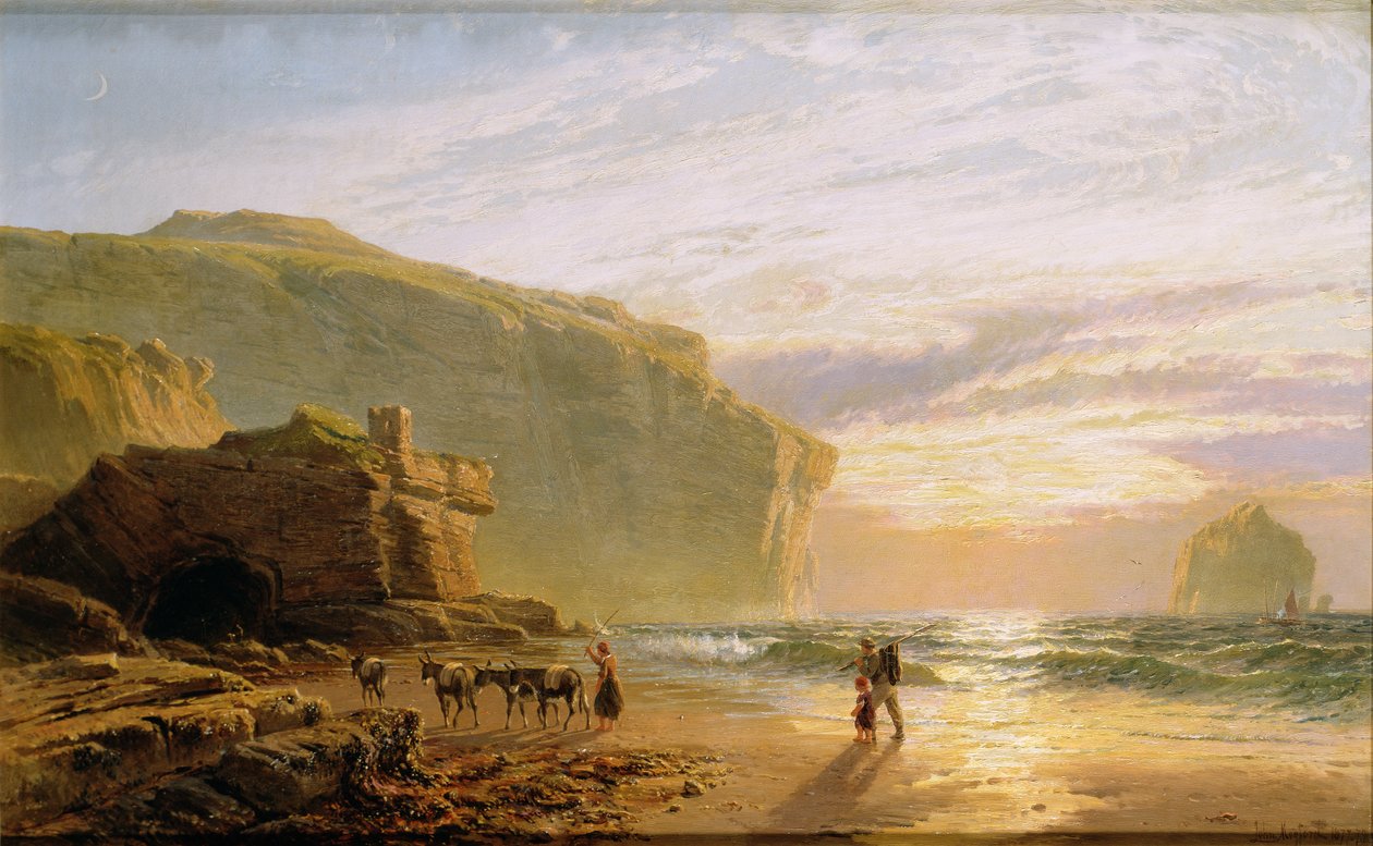 Utenfor den korniske kysten, eller Trebarwith Strand av John Mogford