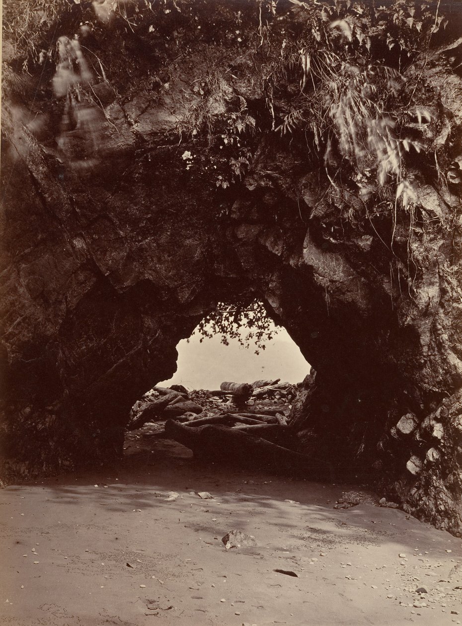 Tropisk landskap, Natural Arch, Cupica Bay, 1871. av John Moran