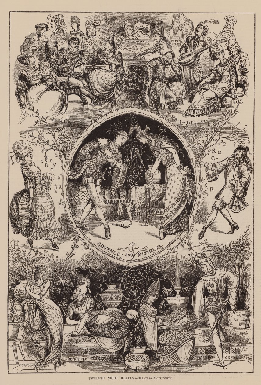 Helligtrekongersaften (gravering) av John Moyr Smith