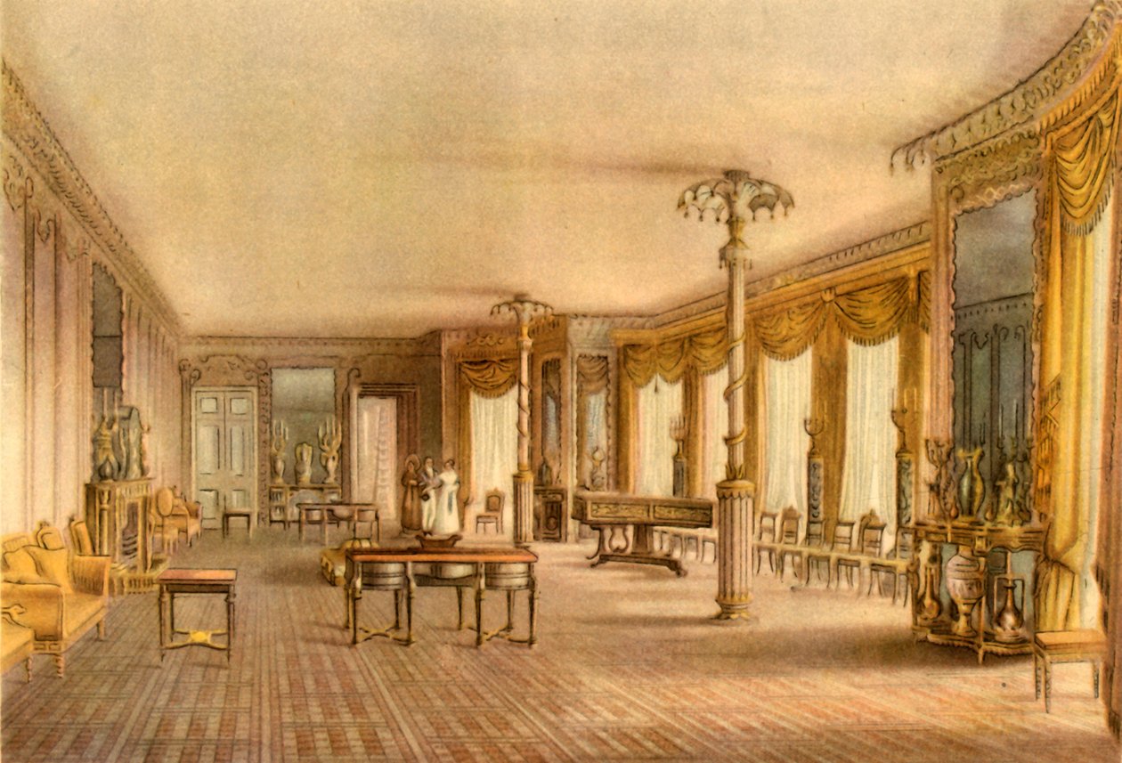 The North Drawing-Room, Royal Pavilion, Brighton, East Sussex, 1824, 1946. av John Nash