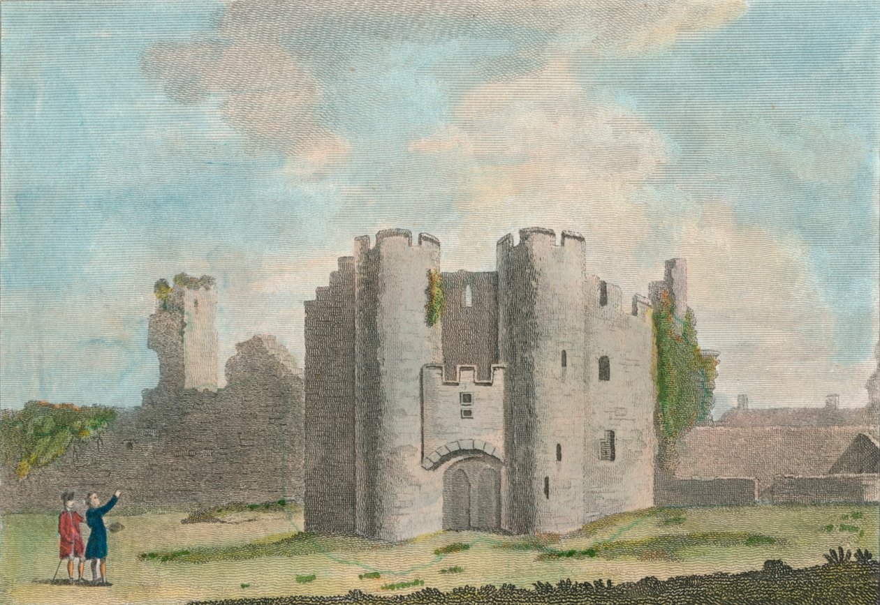 Porten til Pembroke Castle, Pembrokeshire, 1785 av John Newton