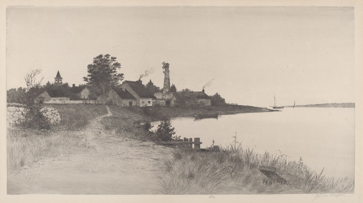 Uten tittel (kystscene) av John O. Anderson