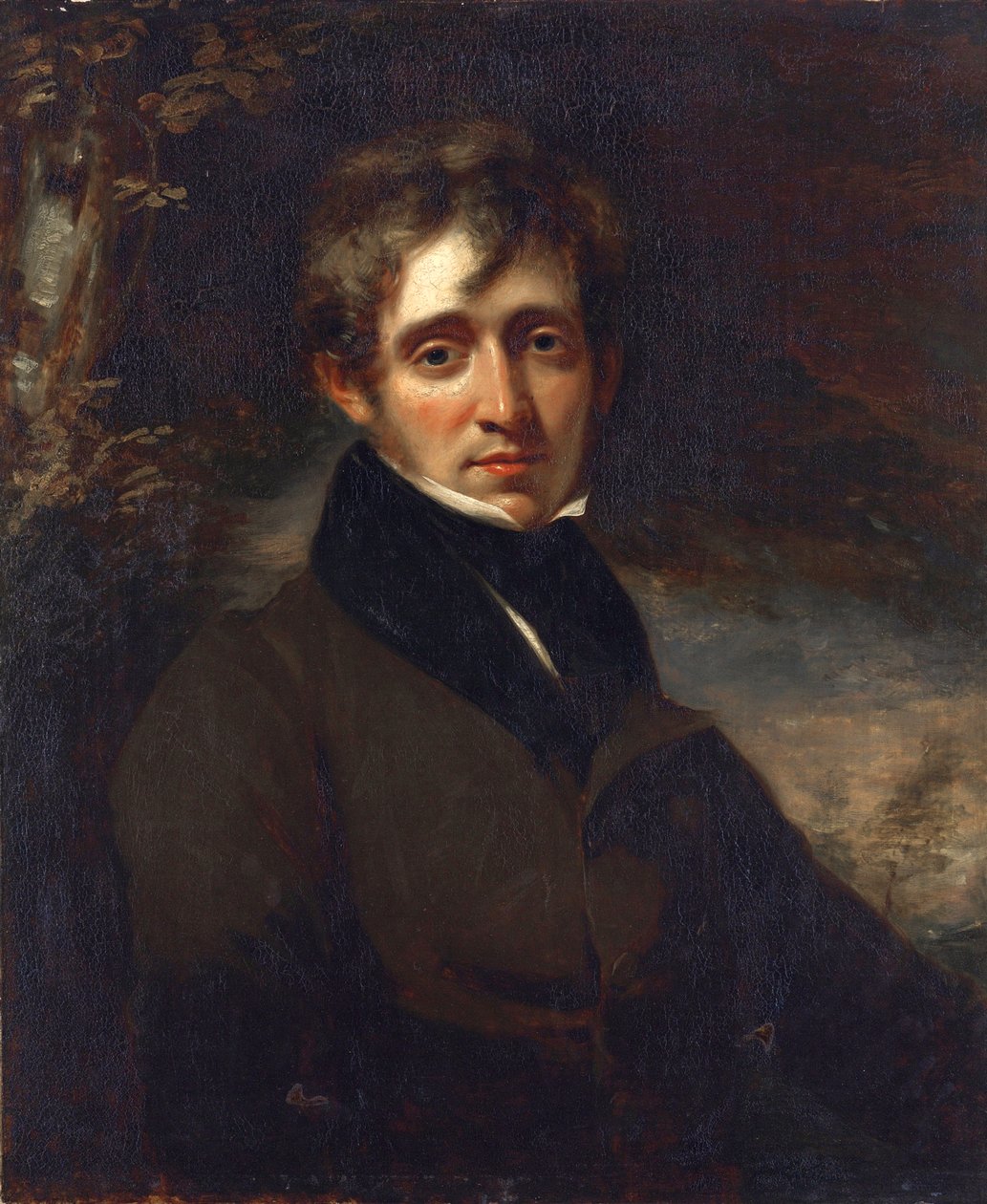 Portrett av poeten Thomas Moore (Mer) (1779-1852), av Opie, John (1761-1807). Olje på lerret av John Opie