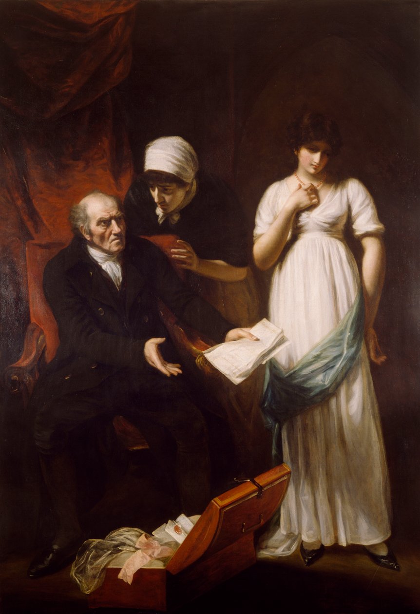 The Angry Father or The Discovery of the Clandestine Correspondence, 1802 av John Opie