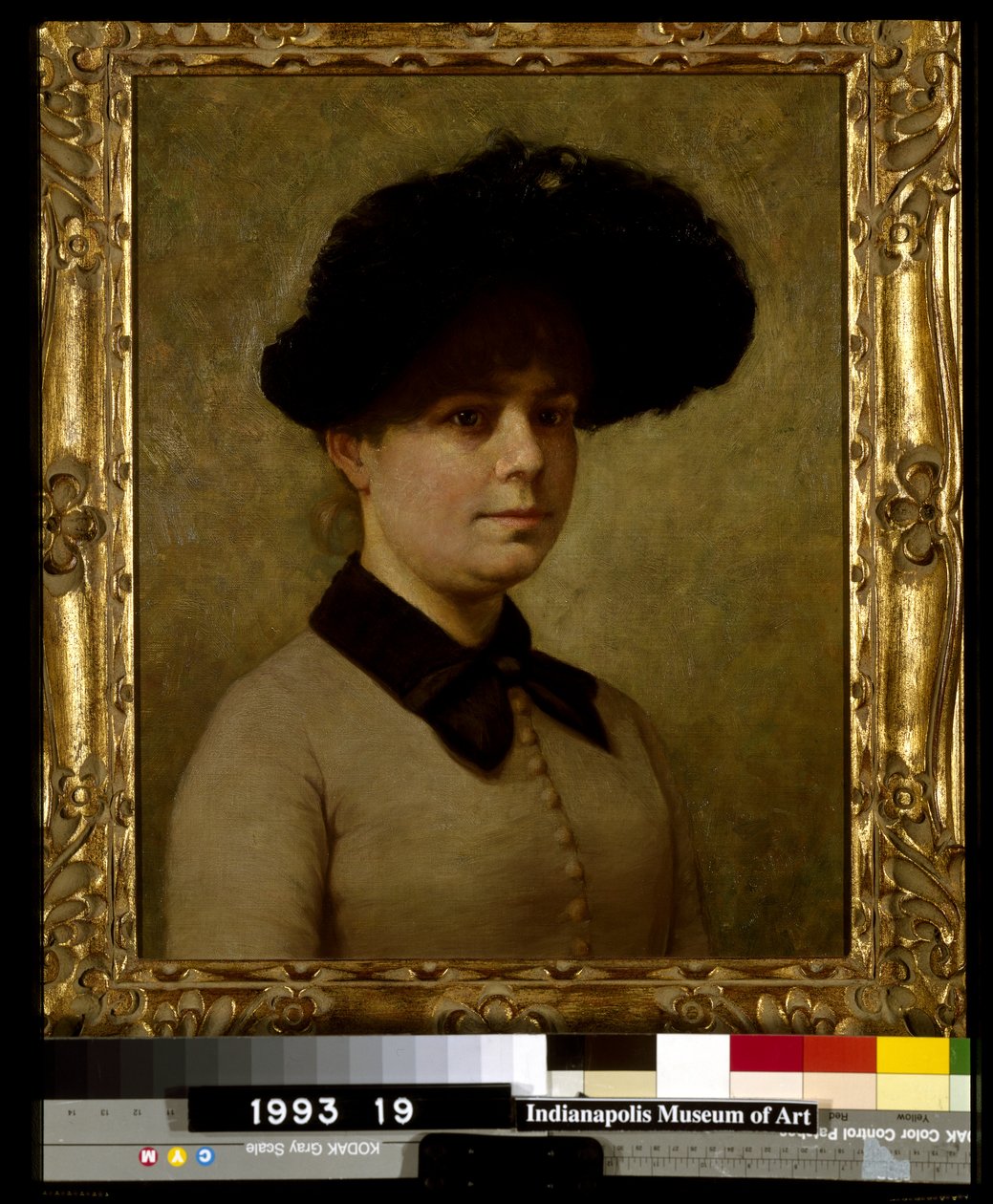 Portrett av Mary Ethell Gertrude Walker (olje på lerret montert på masonitt) av John Otis Adams