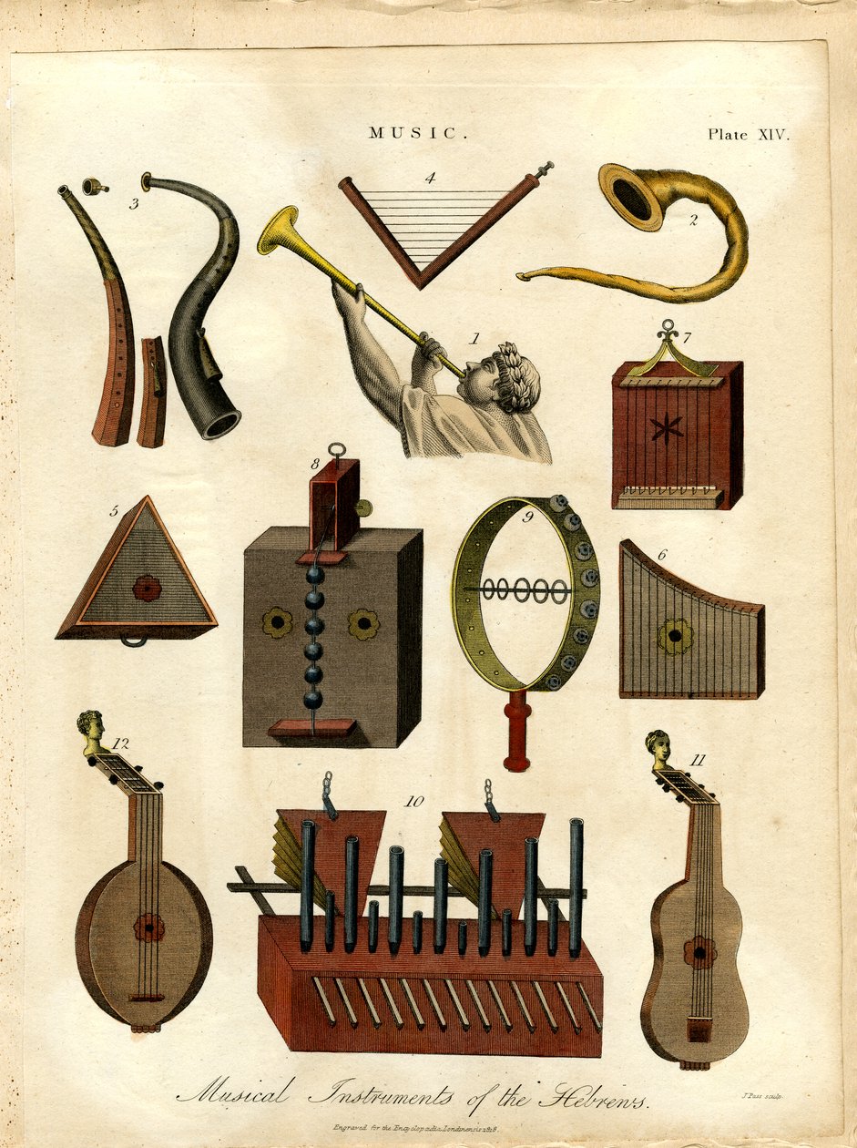 Hebreernes musikkinstrumenter av John Pass