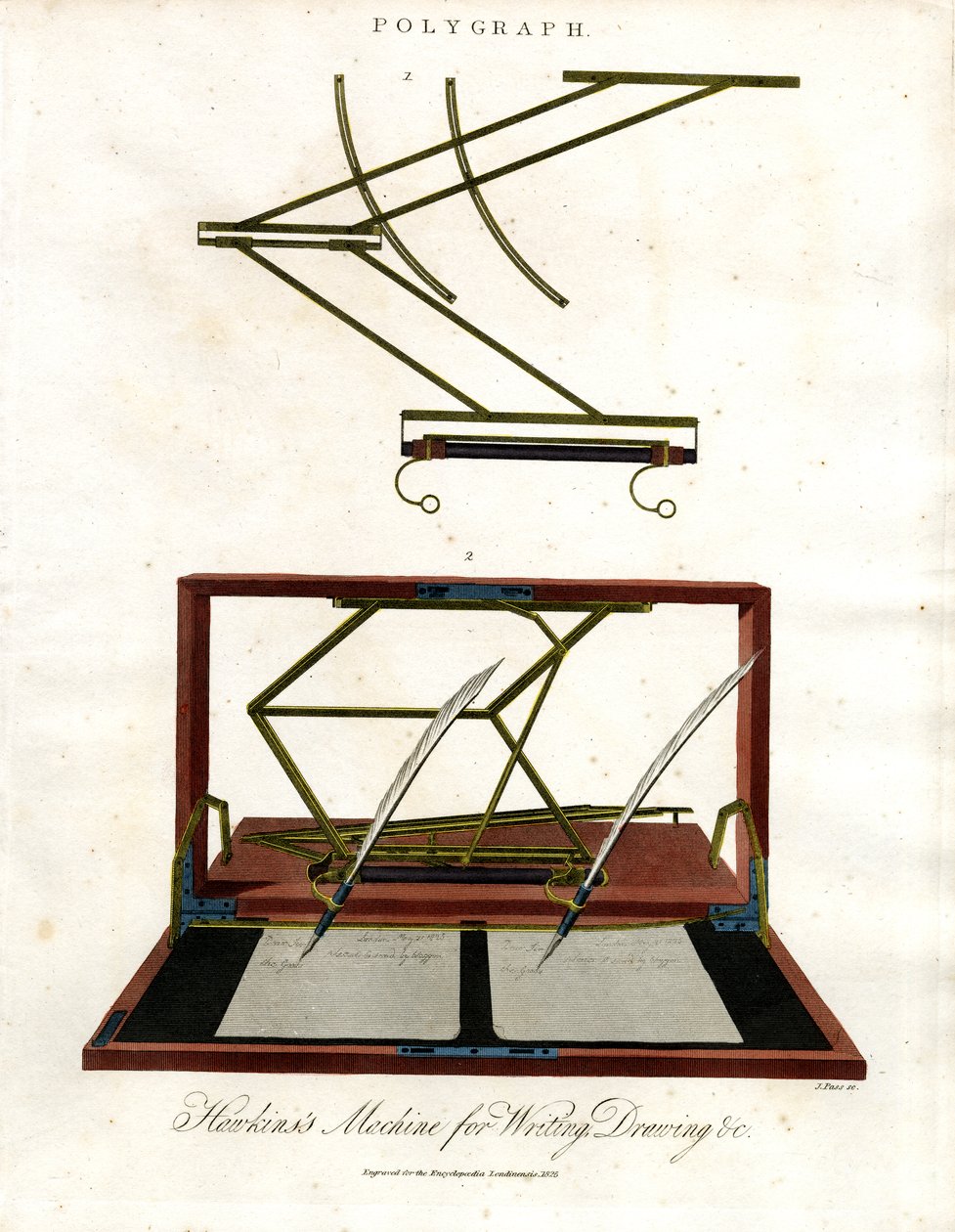 Polygraf - Hawkins#39; maskin for skriving, tegninger osv. av John Pass