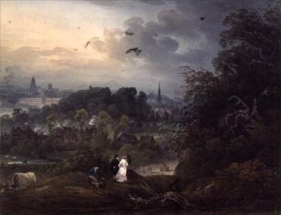 Utsikt over Shrewsbury fra nord av John Pearson
