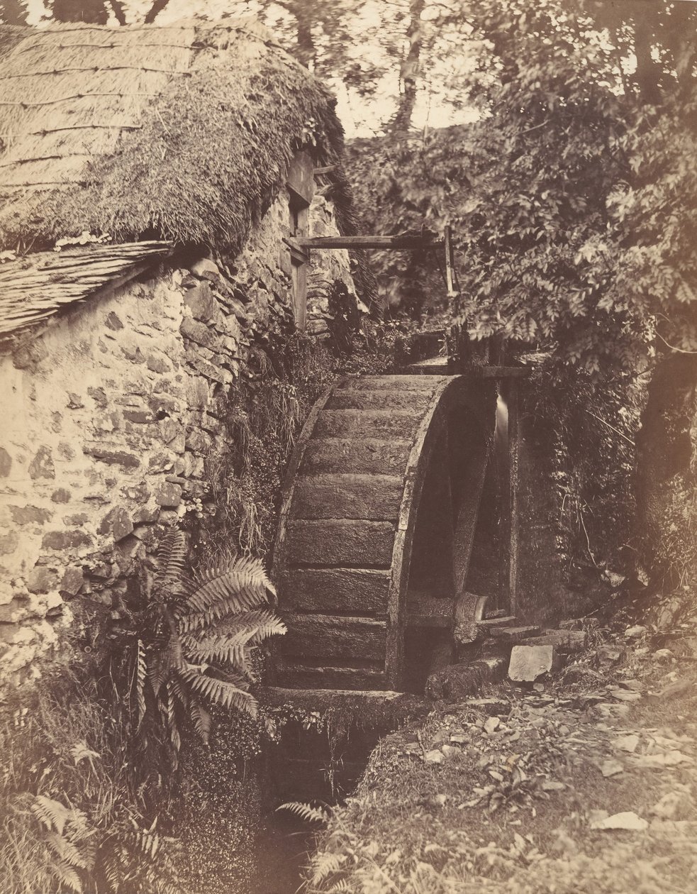 The New Mill, nær Lynton, North Devon, 1856. av John Percy