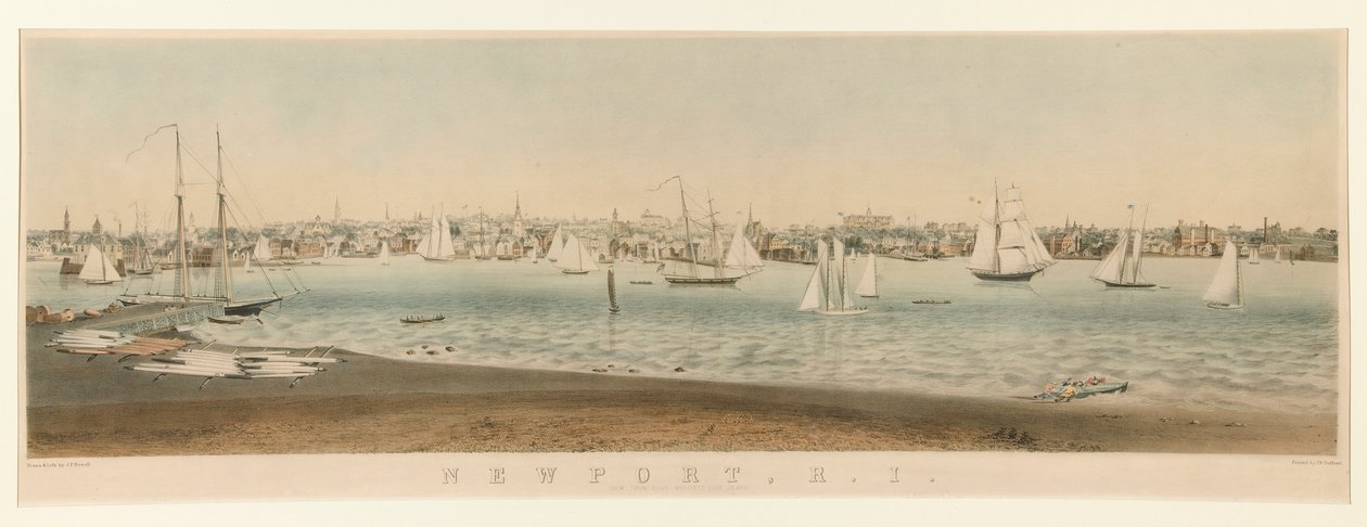 Newport, R.I. / Utsikt fra Fort Wolcott, Goat Island av John Perry Newell