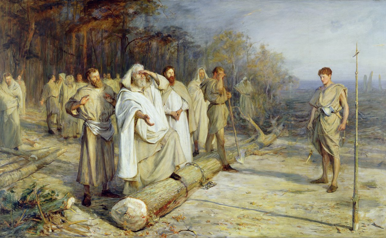 Reparasjon av stedet for et tidlig kristent alter av John Pettie