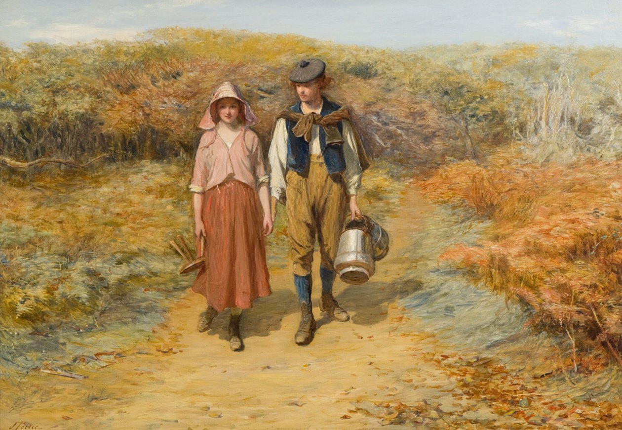Til jordene bar jeg melkespannene hennes av John Pettie