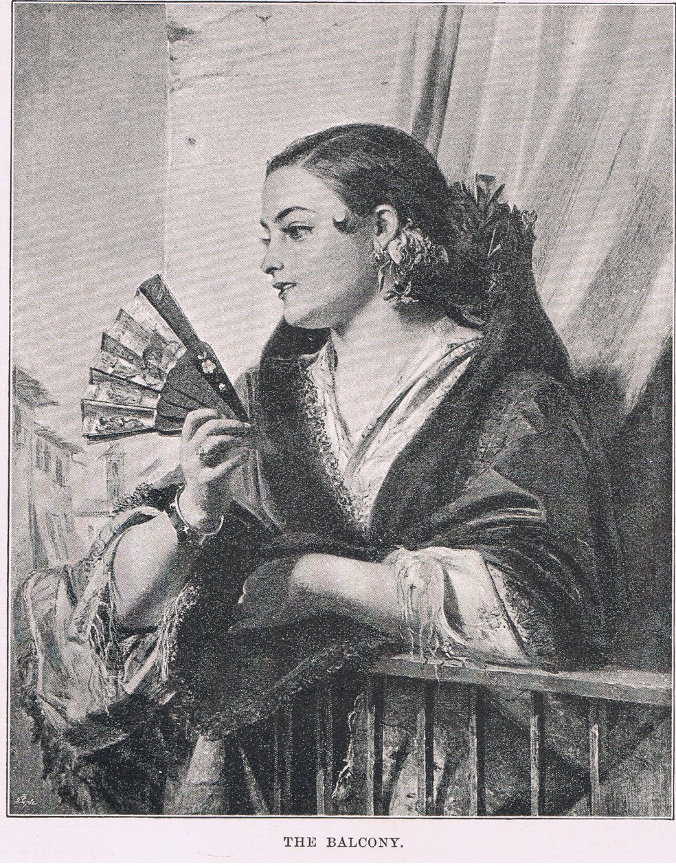 Balkongen, fra The Magazine of Art 1893, Cassell and Company av John Phillip